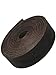 TOFL Genuine Top-Grain Leather Strap | 72 Inches Long | 1 Inch Wide | 5/32 Inch Thick (9-10 oz) | 1 Leather Strip for DIY Arts & Craft Projects, Clothing, Jewelry, Wrapping | Black