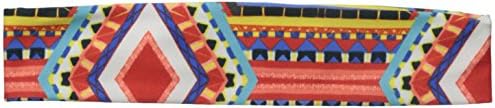 Violet Love Women's Signature Couture Headband, on Time Red/Blue/Multi Aztec, One Size