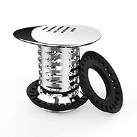 INNÔPLUS Tub Drain Hair Catcher, Revolutionary Bathtub Shower Drain Protector Hair Strainer/Snare/Trap, Anti-Rust No Mold, Match Drain Sizes from 1.5" to 1.79"