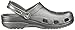 Crocs Unisex Classic Sparkly Clogs | Metallic and Glitter Shoes for Women, Gunmetal, 9 US