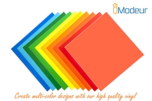 Permanent Adhesive Backed Crafting Vinyl Sheets 12'x12'-40 Sheets Assorted Colors (Glossy,Matte,Metallic and Brushed Metallic) for Cricut,Silhouette Cameo,Craft Cutters,Printers,Letters,Car Decals