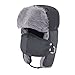 Prooral Unisex Winter Trooper Trapper Hat Hunting Hat Ushanka Ear Flap Chin Strap and Windproof Mask Nylon Russian Style Winter Ear Flap Hat for Men Women (Black.Blue) …