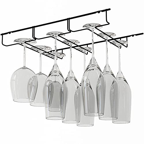 Wallniture Napa Under Stemware Rack, 13.5" Wine Glasses Holder