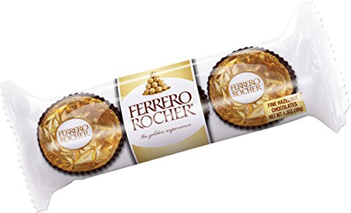 Ferrero Rocher, 3 Count (Pack of 24)