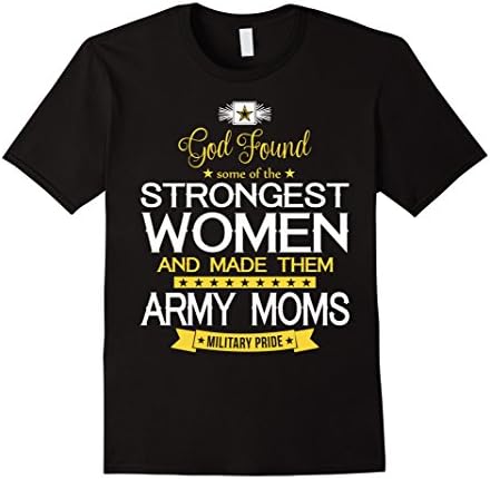 Men's Army Moms T Shirt, Army Moms Shirt, Proud Army Mom T Shirt  3XL Black