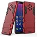 Nokia 9 PureView case, MAIKEZI Dual Layer Armor Hard Slim Hybrid Kickstand Phone Cover Case for Nokia 9 PureView (Red Kickstand Case)