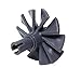 Lego Parts: Engine Center, Large - 10 Blades (DBGray)