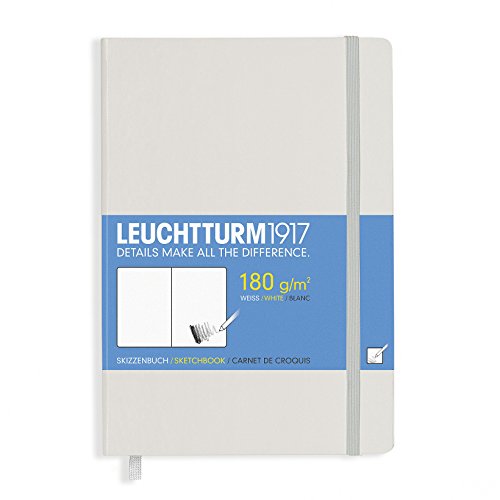 Leuchtturm1917 classic hardcover medium sketchbook whit…