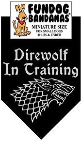 direwolf in training bandana
