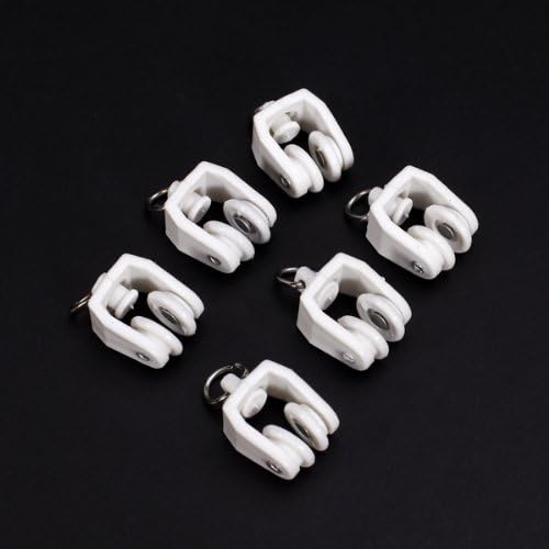 tfrdertuuigf Plastic Curtain Track Runners Rail Runners with Eyelet (20pcs)