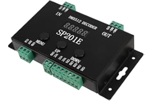 DC5V-24V DMX512 Decoder Controller SP201E SPI Signal Addressable IC RGB led Pixel 5 Channel PWM Output ws2811 2812 1903 Strip