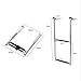 Hoffen 2 Step Boat Ladder Stainless Steel Telescoping 2 Step Pontoon Boat Ladder Folding Ladder Dock Swim Ladder for Marine Boat Yacht
