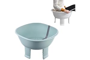 CHISLIM Sitz Bath tub,Sitz Bath for Hemorrhoids,Sits Bath Kit for Women Men,Wider Seating Area, Deeper Bowl (Green)