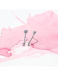 Plata de ley Boma Flecha Stud arete