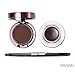 UCANBE 4 in 1 Black Brown Eyeliner Gel and Eyebrow Powder Makup Set Professional Water-proof Long Lasting Eye Liner Brow Kit with Double Ended Brush