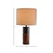 Amazon Brand – Rivet Wood and Black Marble Lamp, Mid-Century Walnut, With Bulb, 18