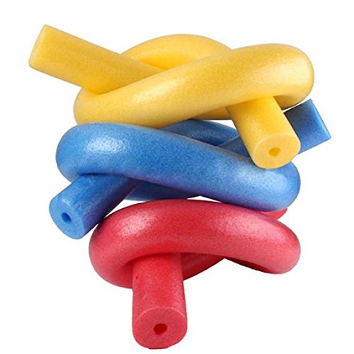 Catnew Flexible Fun Swimming Pool Foam Water Kickboards Hollow Noodle Kids Adult Float Swim Aid Toys Tools (Yellow)
