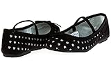 Chatties Toddler Girls Microsuede and Glitter Hearts Ballet Flats (See More Colors/Sizes)