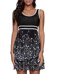 ReachMe traje de baño de 2 piezas para mujer con parte superior de tankini y pantalones cortos para niño