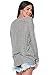 Alexander + David Women's Long Sleeve Dolman Knit Batwing Long Sleeve Blouse. Lightweight, Thin, Loose Pullover Top (Grey, Large)