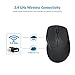 AMIR Wireless Mini Mouse, Ergonomic 2.4G Cordless Gaming Mouse with 3 Adjustable DPI Levels (800/1200/1600) and Side Buttons for Gaming, Laptop and More