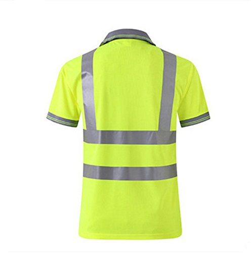 GanDecor Safety Reflective Shirt Workwear High Visibility Unisex Quick Dry