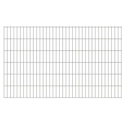 vidaXL Gabionen Gittermattenzaun 2008x1230mm 10m Doppelstabmattenzaun Gartenzaun – Bild 8
