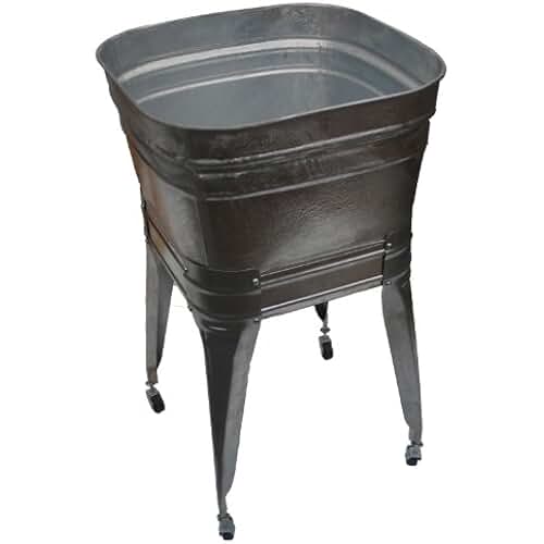 square galvanized tub