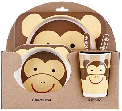 Meal Set for Kids, Toddlers, and Babies - Animal Theme - 5 Pieces