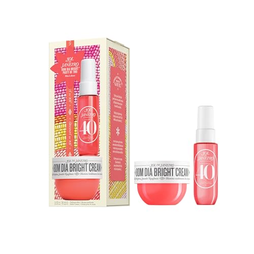 Sol de Janeiro Party of Two Beauty Gift Set | Travel Size Body Cream & Perfume Mist Minis | Limited Edition Holiday Set | $36 Value