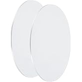 uxcell 2Pcs Aluminum Disc, 4"(100mm) Diameter 0.08"(2mm) Thickness Round Aluminum Sheets 6061 Aluminum Circle Plates for Metal Stamping