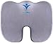 ErgoAlign Ergonomic Memory Foam Orthopedic Coccyx Relief Seat Cushion (100% Best for Wheelchair, Office Chair Pad, Travel Seat Pillow or Home Sciatica (Gray/Grey)