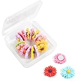Yalis 12 Pcs Assorted Color Creative Refrigerator Magnets Colorful Floret Magnetic Pushpins for Whiteboard, Fridge Decorative and Holding Paper (Daisy)