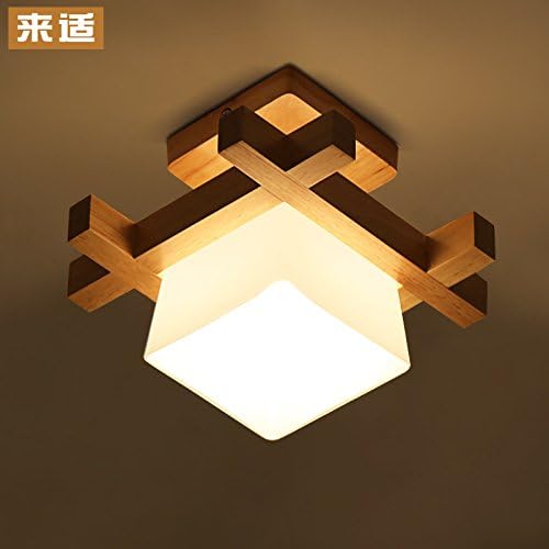 GQLB Solid Wood Ceiling LAMP LED Light (230 * 230MM),5W Japanese