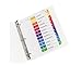 Avery 12 Tab Dividers for 3 Ring Binders, Customizable Table of Contents, Multicolor Tabs, 1 Set (11141)