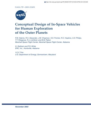 Conceptual Design of In-Space Vehicles for Human Exploration of the Outer Planets