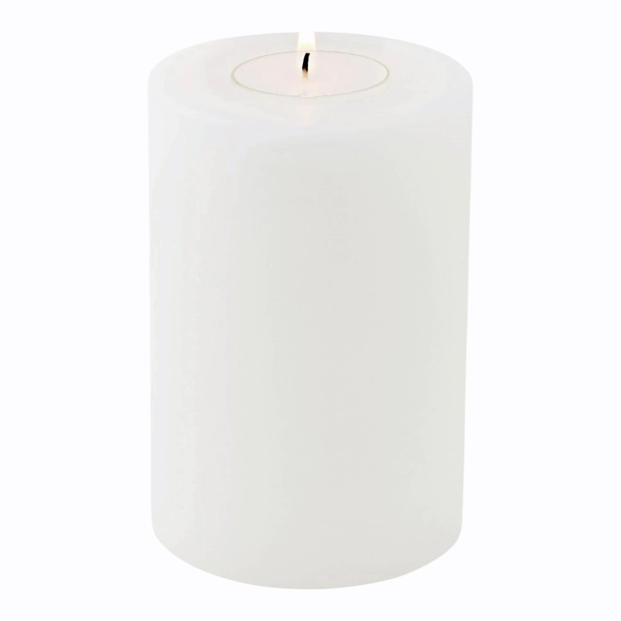 Edzard Cornelius Tealight Candle with a Diameter of 3.15 in, 7.4 in Height of the Candle (Suitable for Standard Tea Lights and Transparent Higher Decorative Tea Lights)
