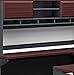 Ameriwood Home Pursuit U-Shaped Desk with Hutch Bundle, Cherry