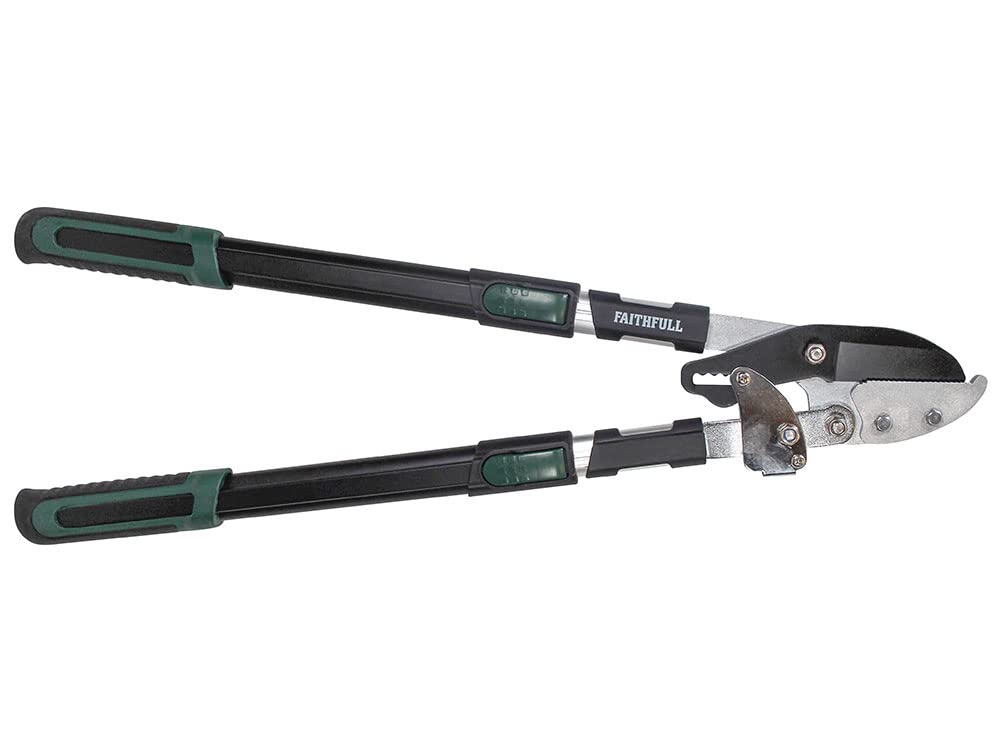 Faithfull FAICOULOPANT Countryman Anvil Telescopic Lopper - Ratchet Action, SK5 Steel