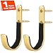 GOHIKING Gun Rack Shotgun Hooks Rifle Hangers Archery Bow Felt Lined Wall Mount Storage Golden primary