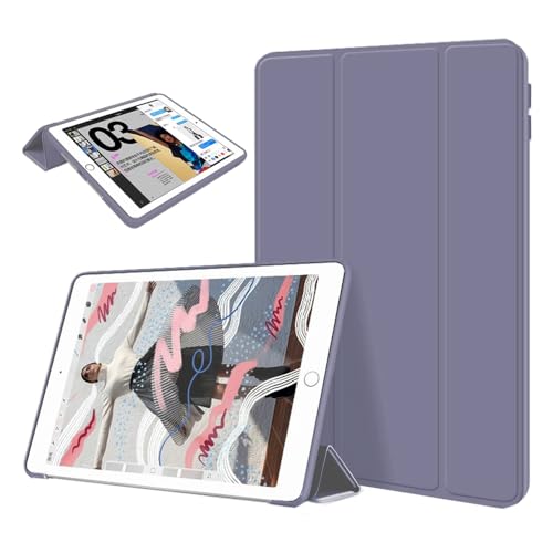 Photo 1 of Soft Silicone Case for iPad Air 11 Inch 7th/6th Generation (M3/M2) 2025/2024, iPad Air 5th/4th Gen 2022/2020 10.9 Inch, Auto Sleep/Wake, Slim and Portable, Cute with Trifold Stand Cover (Light Purple)
