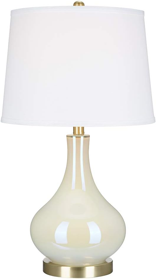 iridescent glass table lamp