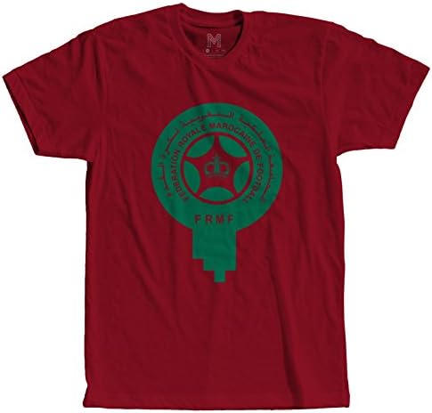 Sac Apparel Morocco Soccer Team - Sports Tees - Men Graphic Vinyl T-Shirt (Large)