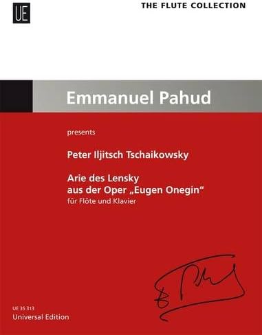 Arie Des Lensky (From The Opera 'Eugene Onegin') - for Flute and Piano Sheet music – February 15, 2013