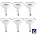 Hyperikon LED BR40 15W=100W, E26 Base, Non-Dimmable, Wide Flood Light Bulb, UL, Daylight White, 6 Pack