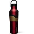 Corkcicle x Marvel Iron Man Sport Canteen Insulated Tumbler, 20 oz – Reusable Water Bottle Keeps Beverages Cold for 25 Hours & Hot 12 Hours – Cupholder Friendly Tumbler with Screw-On Cap