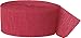Premium Ruby Red Crepe Paper Streamer - 81 ft (1 Pc) - Perfect for Birthdays, Weddings, and Events