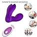 Wearable Wireless Remote Control Clitoris and G-Spot Stimulator, Clitoral Dildo Silicone Vibrators for Adult, Rechargeable Waterproof Vibrate Masturbation G Spotter Stimulator ... (Purple)
