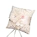 Haokaini Bridal Wedding Pocket Ring Pillow Cushion Bearer with Double Hearts Decoration, Ring Bearer for Beach Wedding, Wedding Ceremony（Color:Pink）