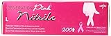 Medline Generation Pink Nitrile Exam Gloves, Pink, Large, 200 Count